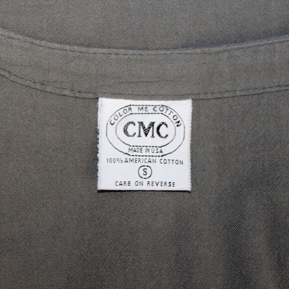 CMC Color Me Cotton Art to Wear Gauze shirt top tunic vest lace Small Made USA - Picture 7 of 7